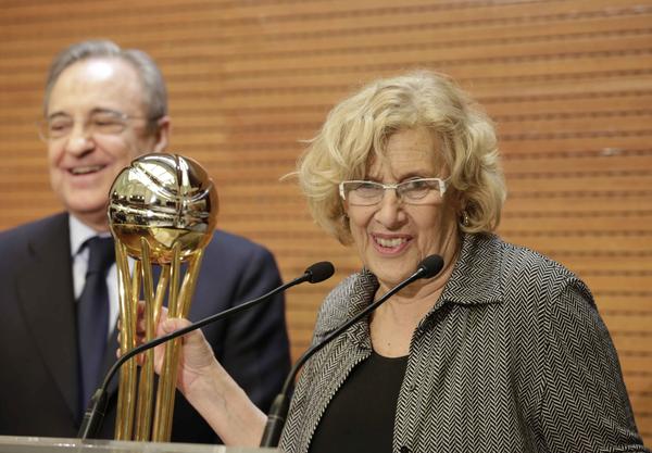 Florentino Pérez y Manuela Carmena