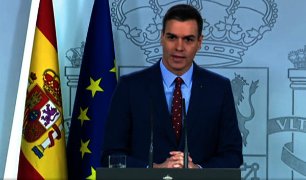 Pedro Sánchez Comparecencia Moncloa