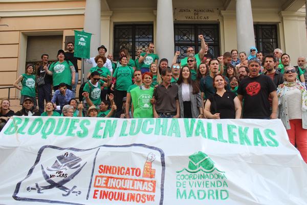 bloques en lucha vallecas