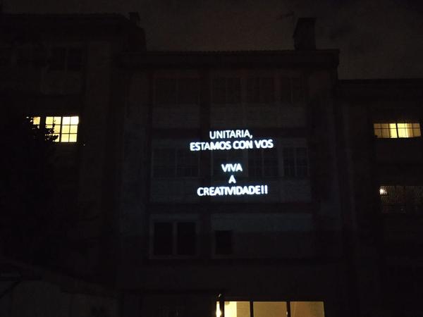 Proxección de apoio a Escola Unitaria.
