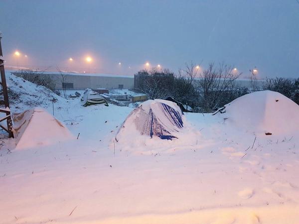 Campamento nevado Bilbao