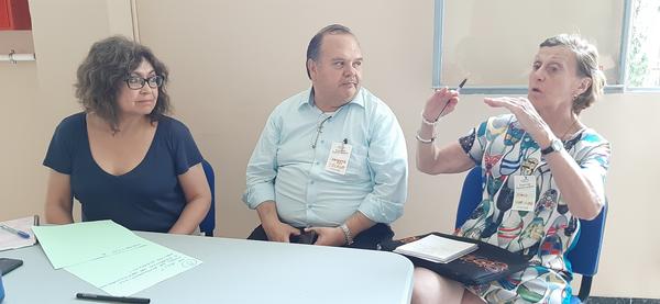 Los representantes de una trentena de redes internacionales durante el encuentro de julio preparatorio del FSMET 2020