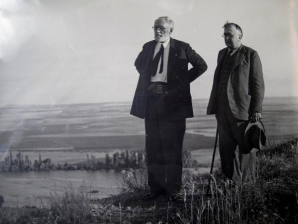 Unamuno y Casto Prieto en La Flecha de fray Luis (Cabrerizos)