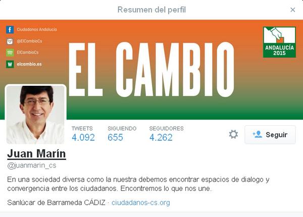 Juan Marín, Ciudadanos Andalucía