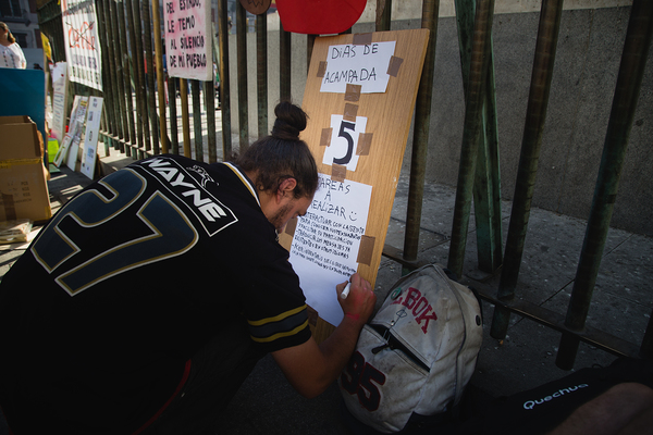 Acampada en sol