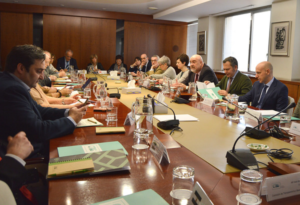 Reunión del Consejo de Transparencia y Buen Gobierno en enero de 2018