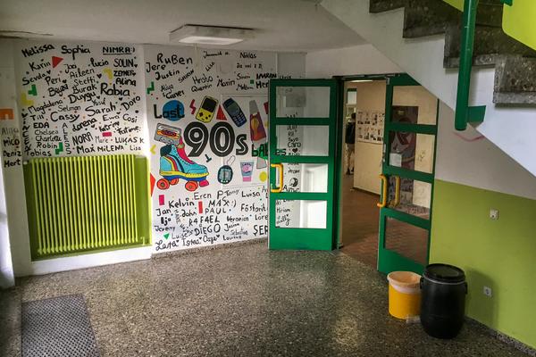 Interior de una escuela en Alemania