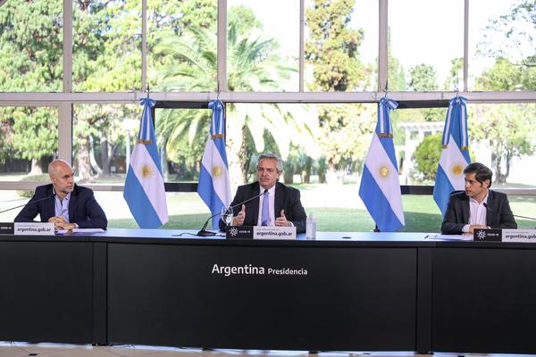 Horacio Rodríguez Alberto Fernandez Axel Kicillof