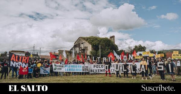 El grito de ‘Altri Non!’ llega al Congreso de los Diputados