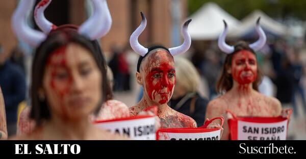 Protesta antitaurina en Las Ventas
