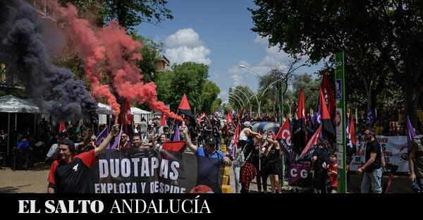Miles de personas se unen al 1 de mayo alternativo en Andalucía