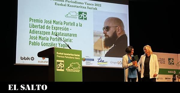 Wolność informacji |  Baskijskie Stowarzyszenie Dziennikarzy wręcza nagrodę wolności słowa Pablo Gonzálezowi – El Salto