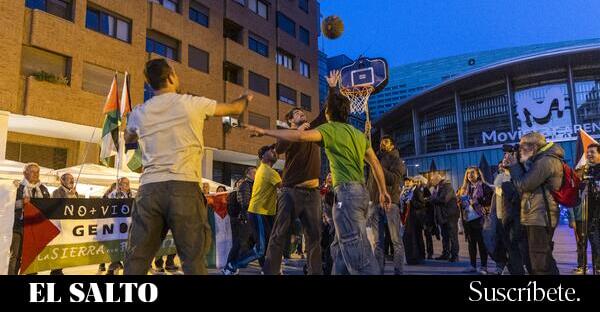 Madrid Protests Israeli Team’s Basketball Game Amidst Genocide Concerns | El Salto Diario